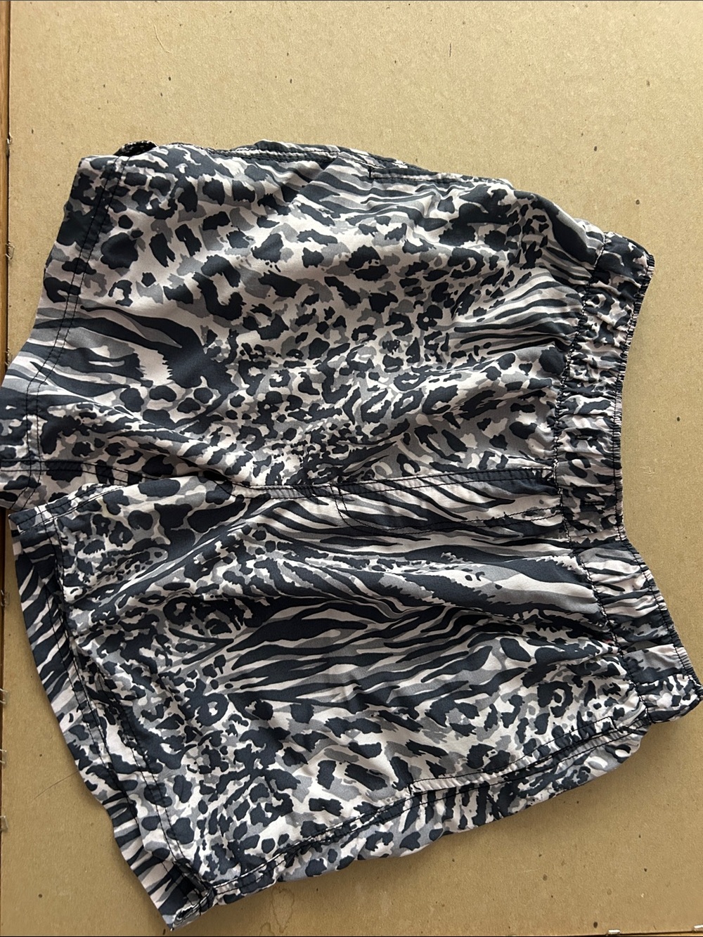 Urban Outfitters Black & White Animal Print shorts with side pockets